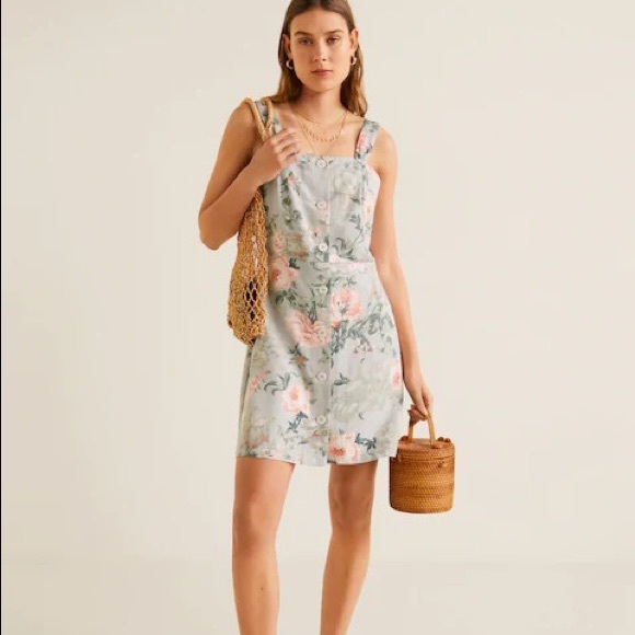 🔥HOT🔥 Mango ASOS linen blend dress floral print - Picture 8 of 15